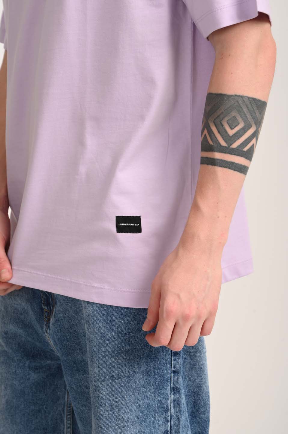 Sunset Riches Lavender Oversized Fit T-Shirt Men