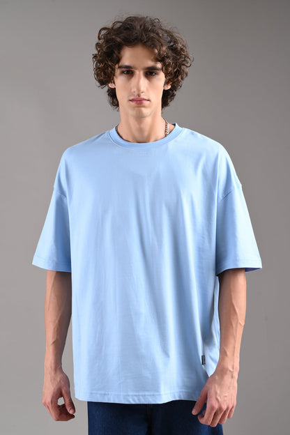 Pack of 4 Baggy T-shirts - Black/White/Red/Blue