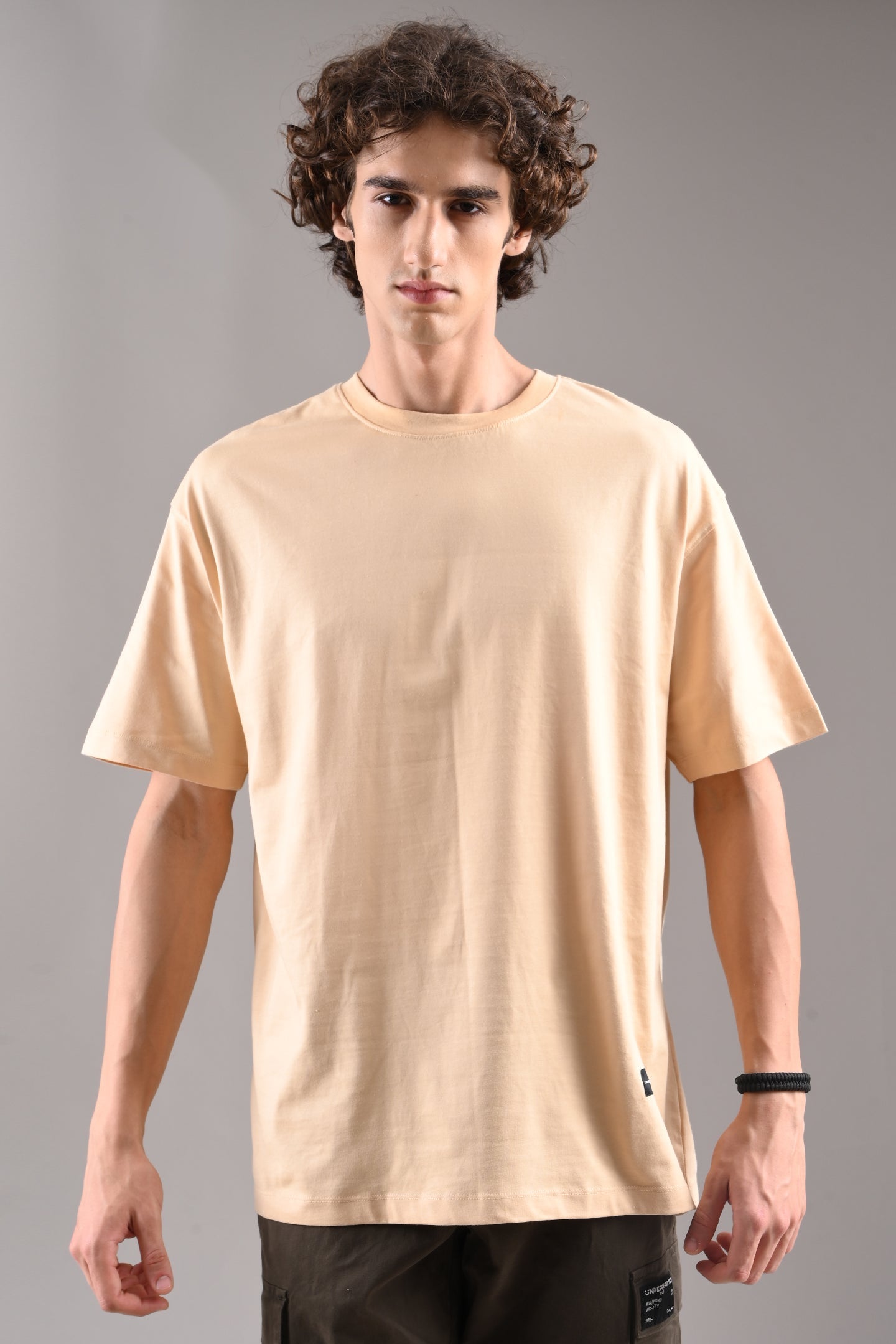 Pack of 3 Oversized T-shirts - Beige/Blue/Navy