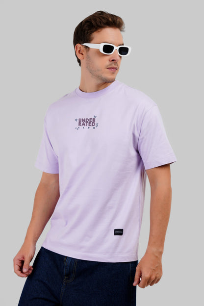 In Need of Mischief Lavender Oversized Fit T-Shirt Men