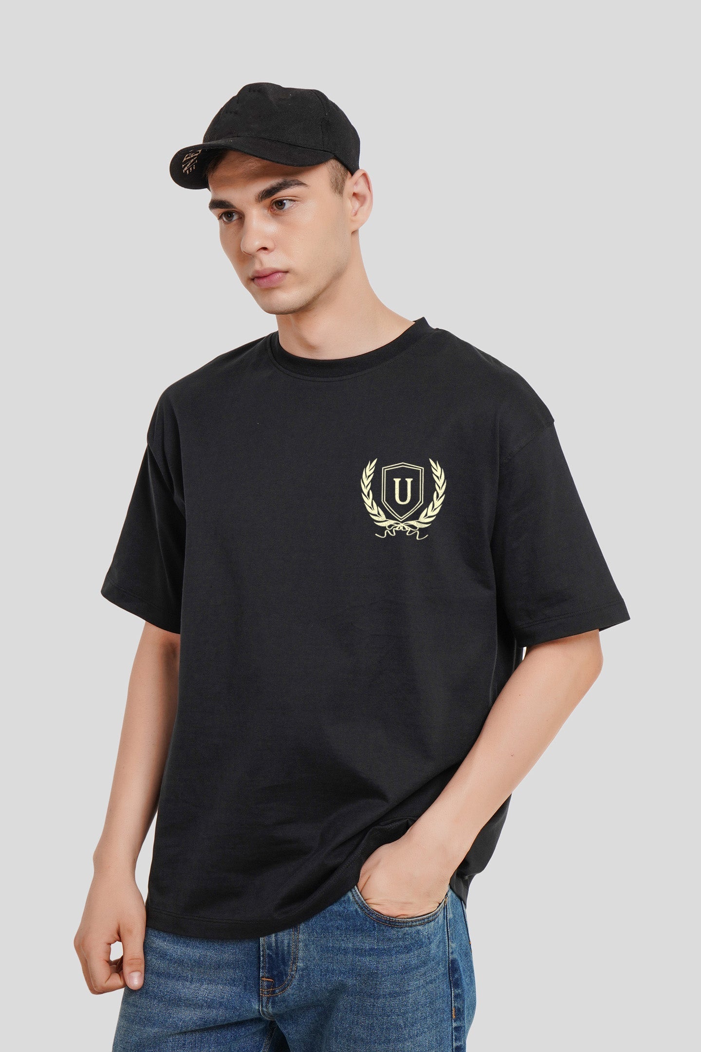 Legacy On Wheels Black Oversized Fit T-Shirt Men
