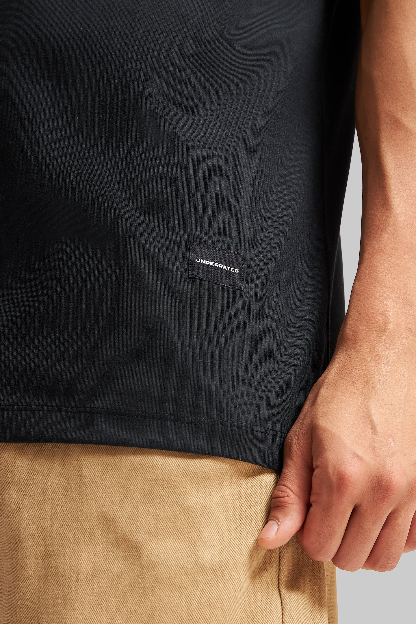 Underrated Racing Club Black Oversized Fit T-Shirt Men