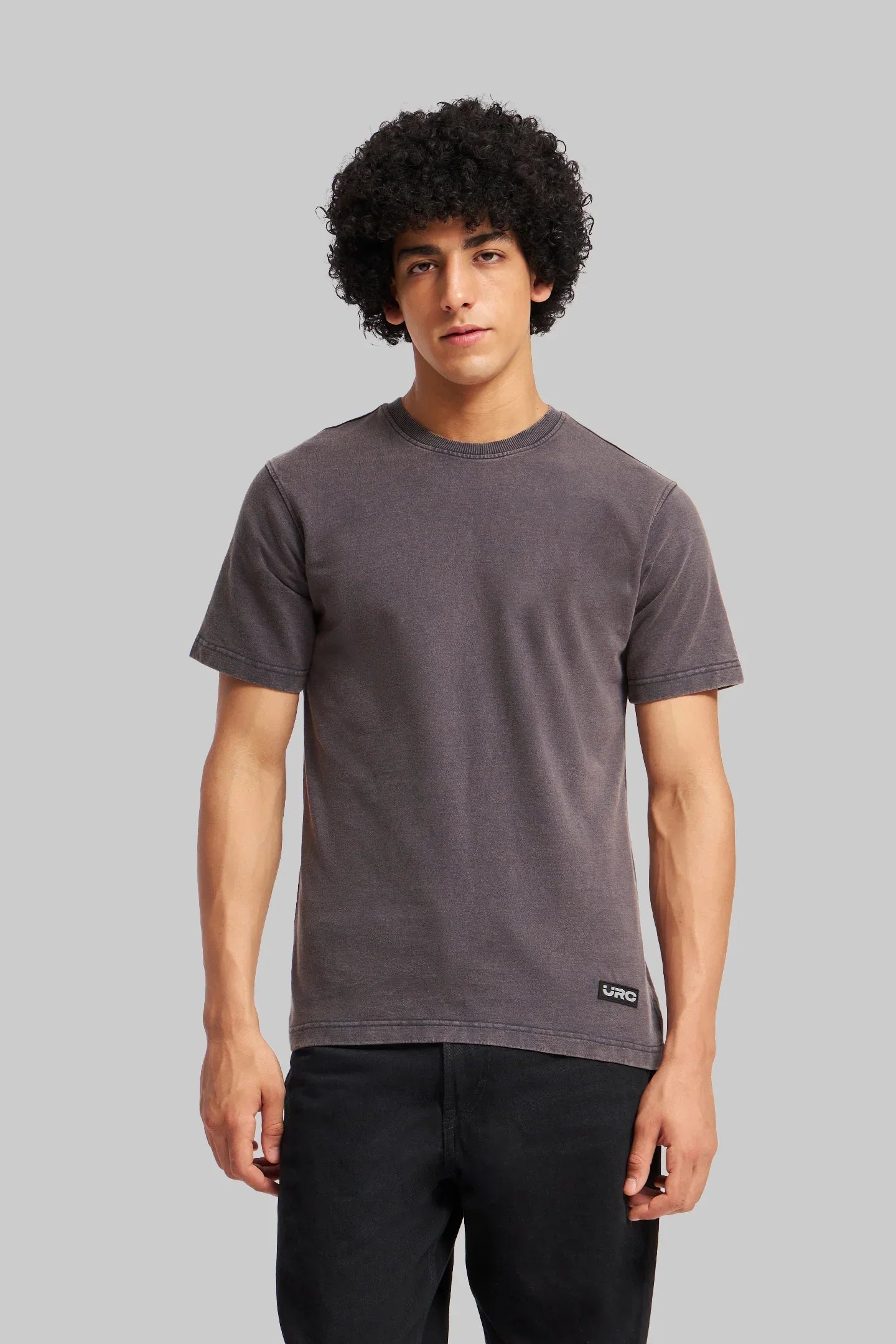 Pack of 2 Acid Washed T-shirts - Grey/Navy Blue