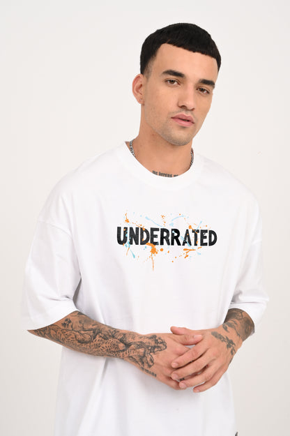 Splashed URC White Baggy T-shirt Men