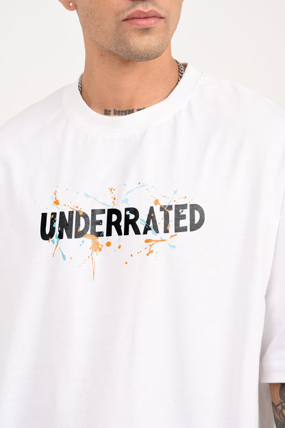 Splashed URC White Baggy T-shirt Men