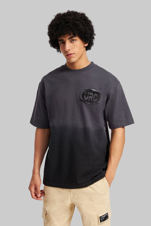 URC Badge Grey Ombre Washed T-shirt