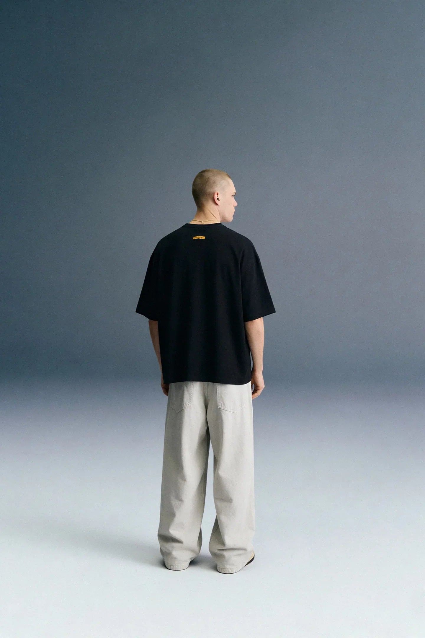 Metal Fade Black Oversized T-shirt Men