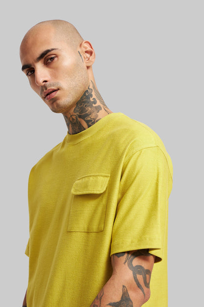 Patch Pocket Lime Green T-shirt