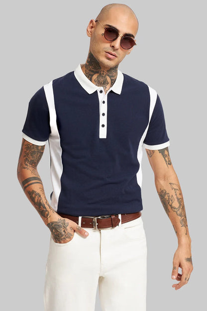 Pack of 3 Colourblocked Polo T-shirt combo