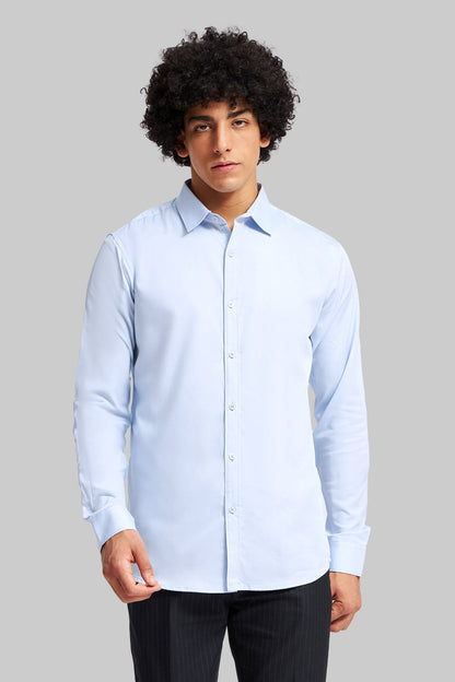 Pack of 2 Slim Fit Men's Shirt Combo - Blue/Green