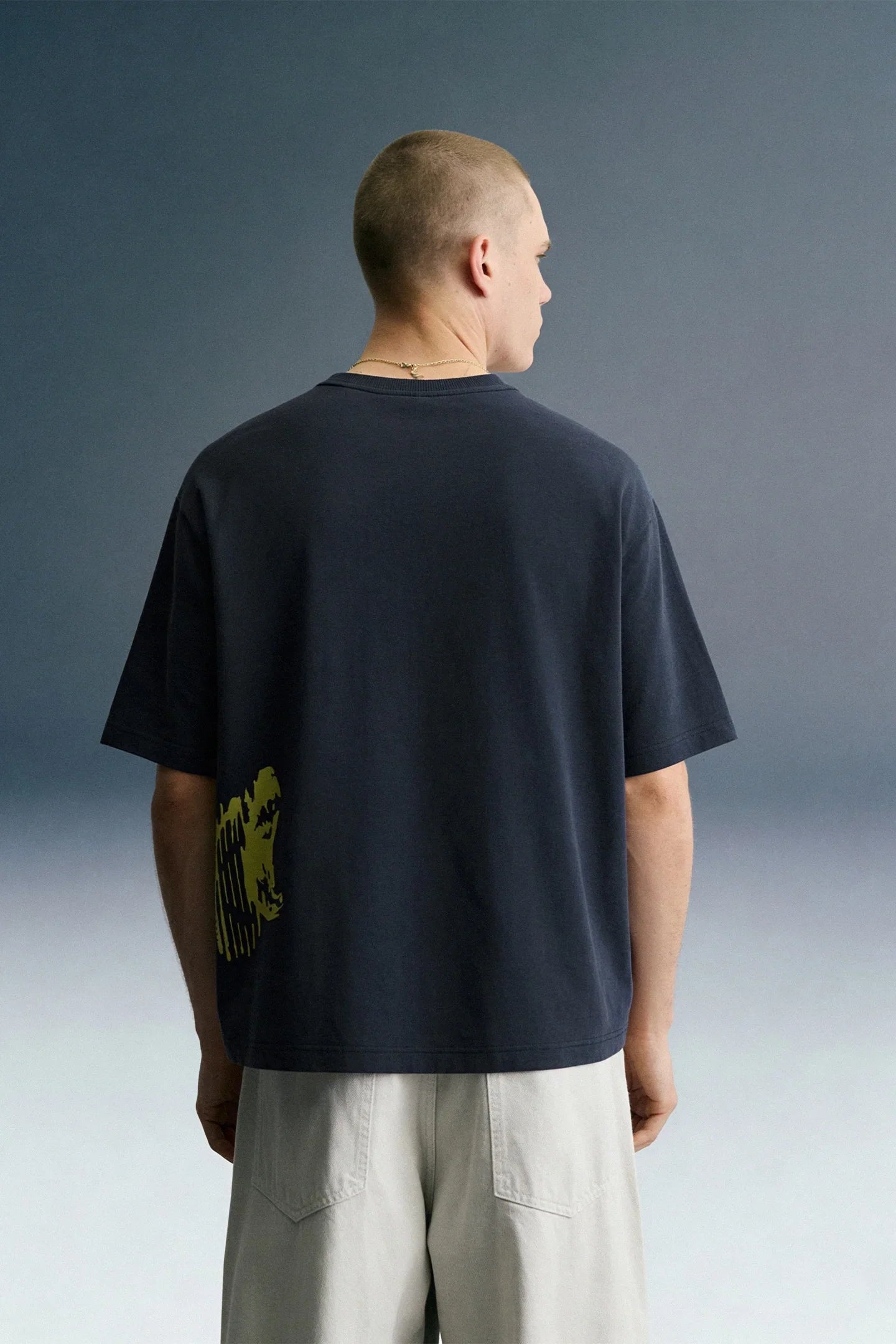 War Bear Blue Oversized T-shirt Men