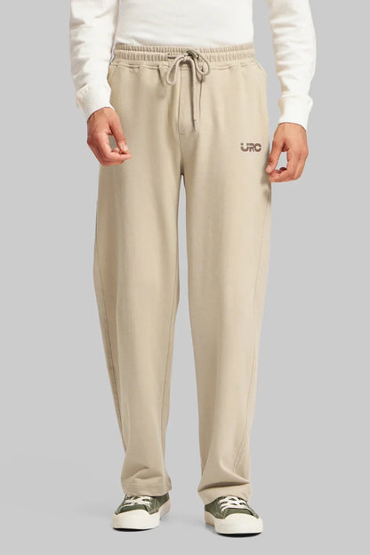 Pack of 2 Men's joggers combo - Black/ Beige
