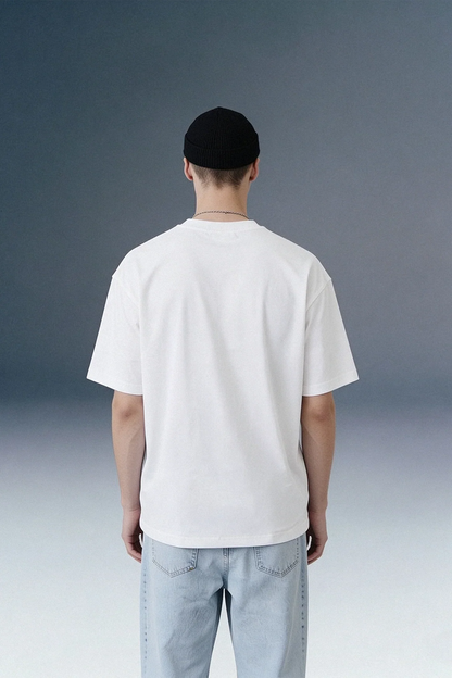Rage Mode White Oversized T-shirt Men
