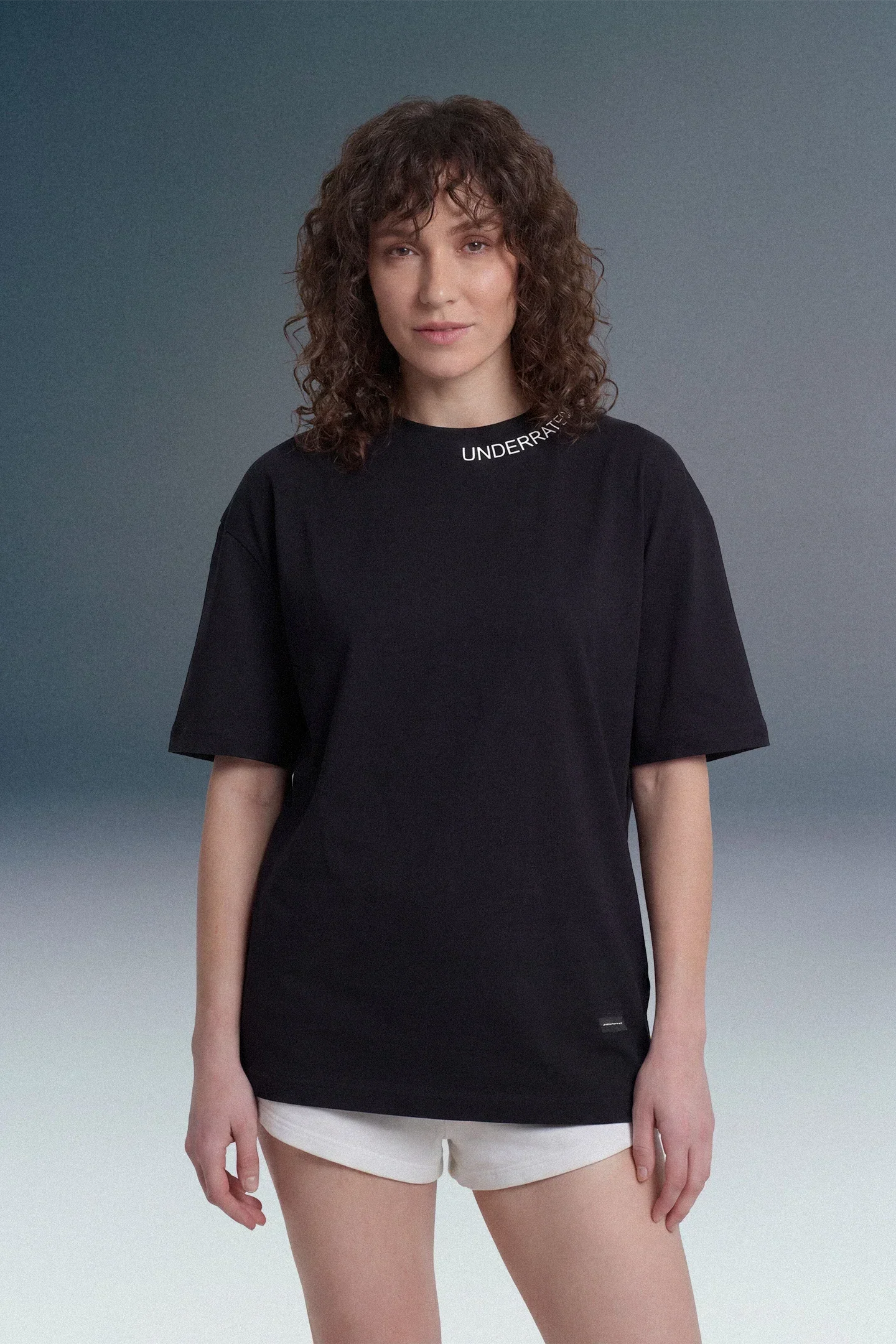 Underrated Curve Black Oversized T-shirt (UNISEX)