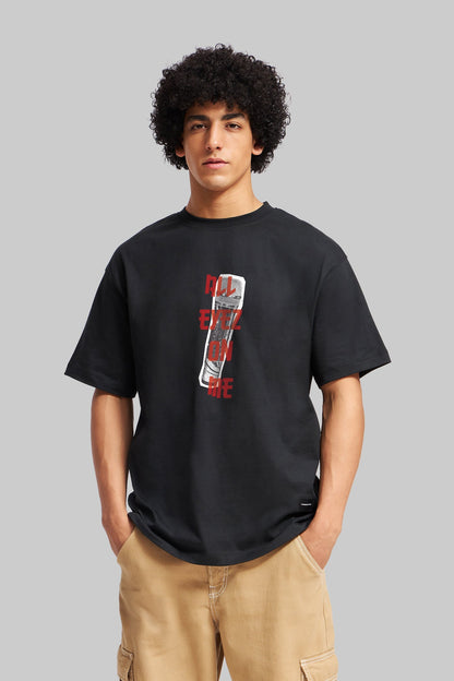 Tupac Eyez On Me Black Oversized Fit T-Shirt Men