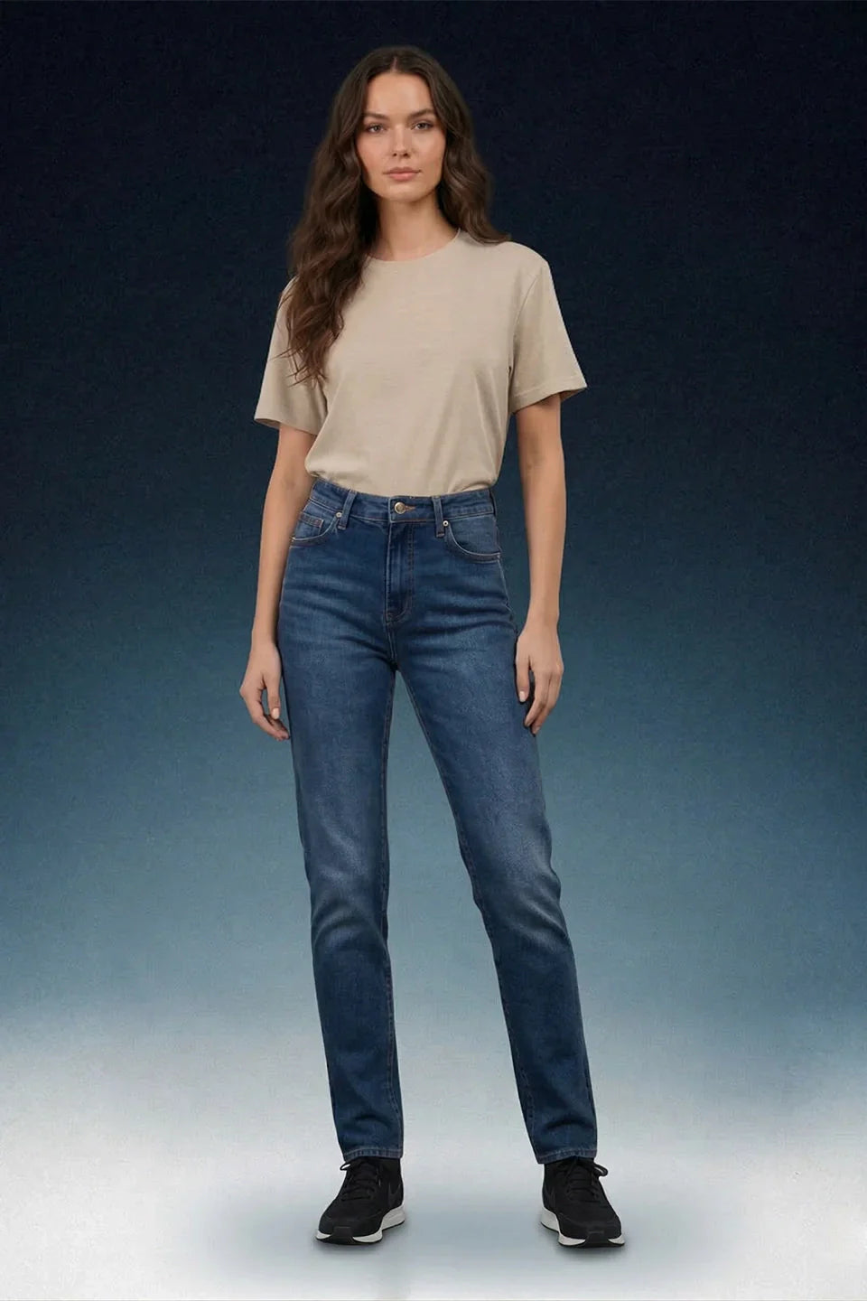 Indigo High Rise Skinny Women Jeans