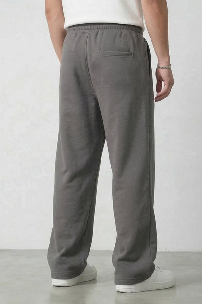 Ash Grey Cotton Joggers