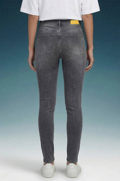 Grey High Rise Skinny Women Jeans