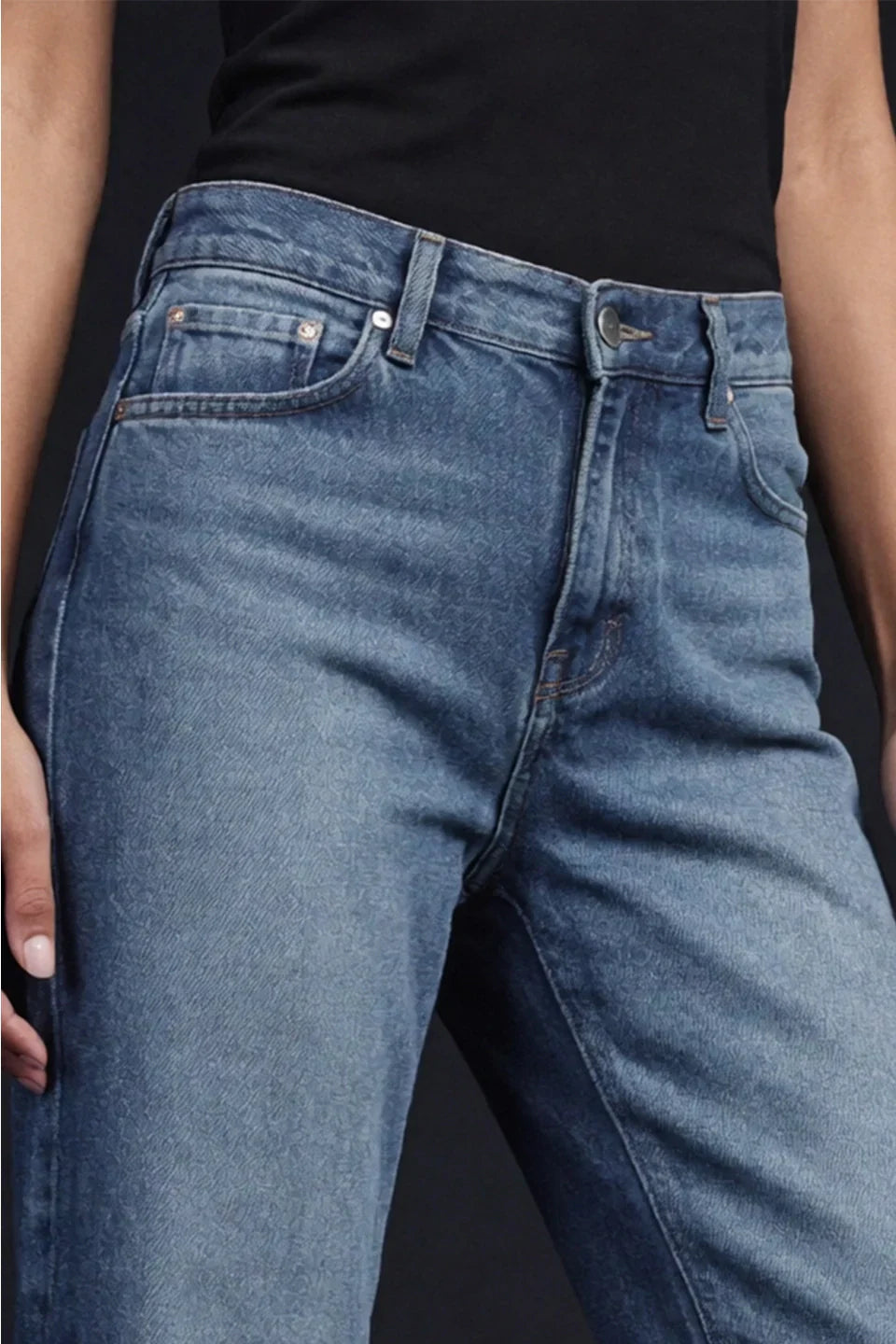 Blue High Rise Bootcut Women Jeans