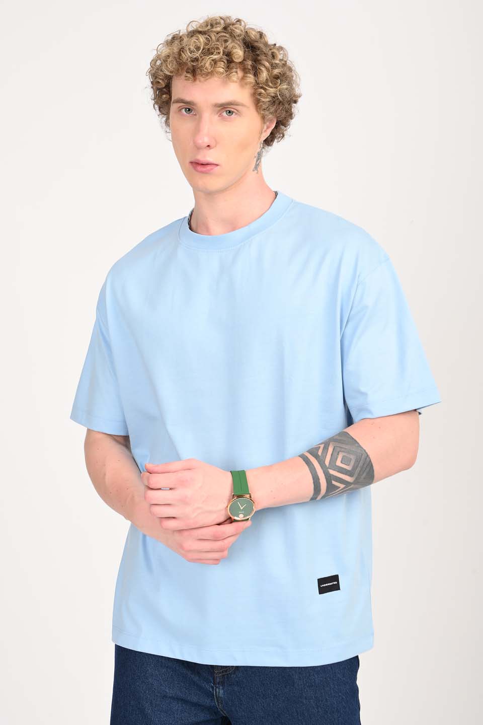 Pack of 3 Oversized T-shirts - Blue/Lilac/Red