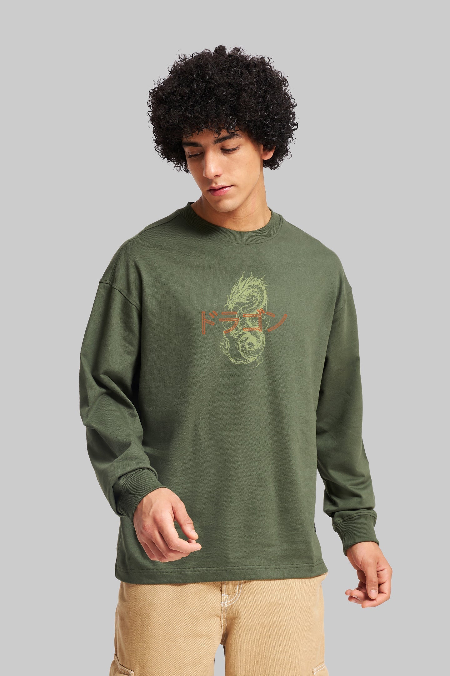 Spirit Dragon Olive Green T-Shirt