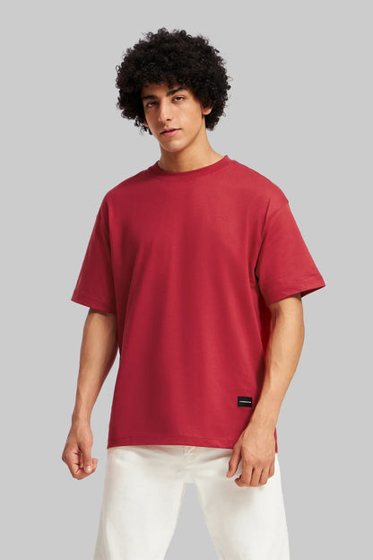 Pack of 3 Oversized Fit T-shirts - Navy/Red/Grey