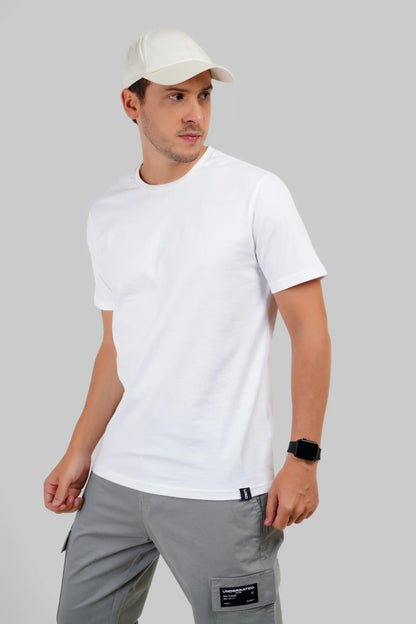 Pack of 4 Regular Fit T-shirts - Green/White/Black/Blue