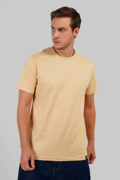 Pack of 4 Regular T-shirts - Beige/Blue/Navy/Black