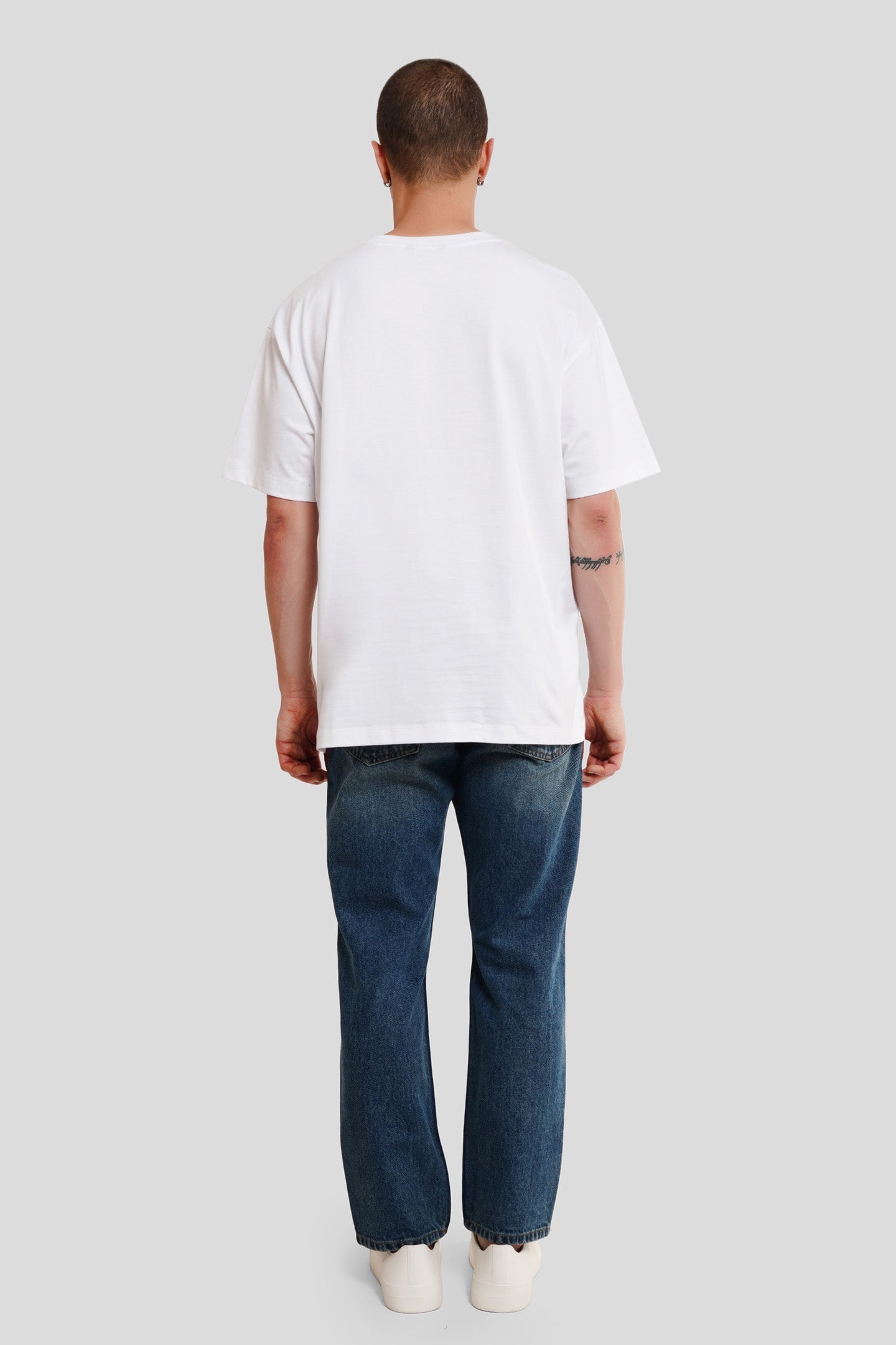 Got Wasted White Oversized Fit T-Shirt Men