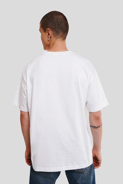 Got Wasted White Oversized Fit T-Shirt Men