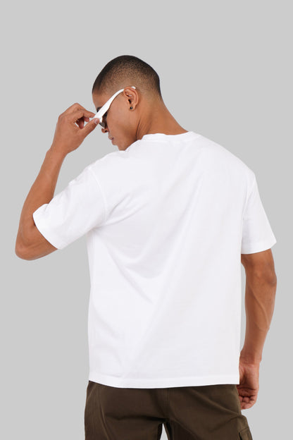 Illuminati White Oversized Fit T-Shirt Men