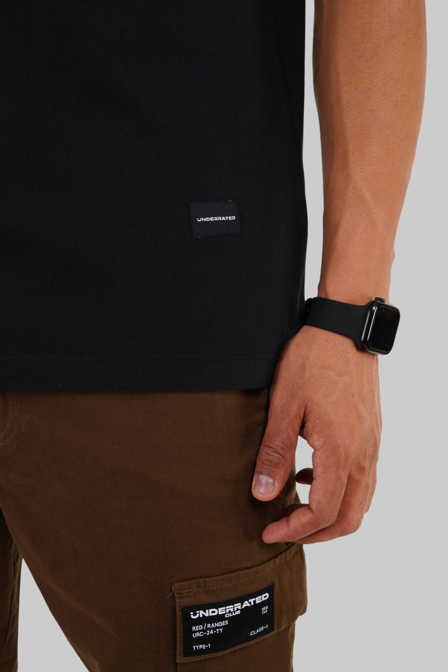 URC Mystery Black Oversized Fit T-Shirt Men