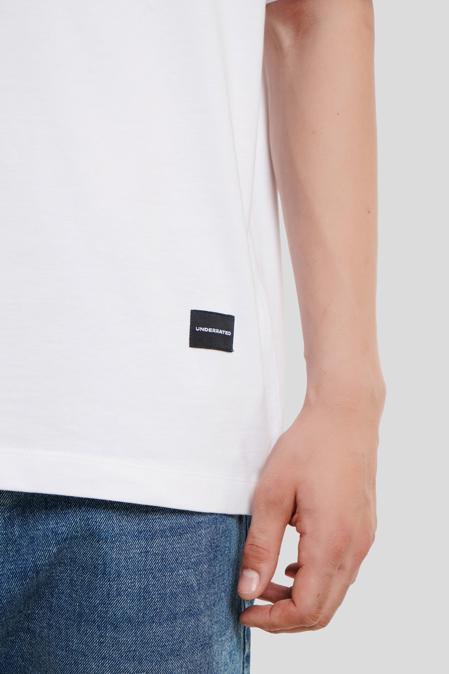 URC Tag White Oversized Fit T-Shirt Men