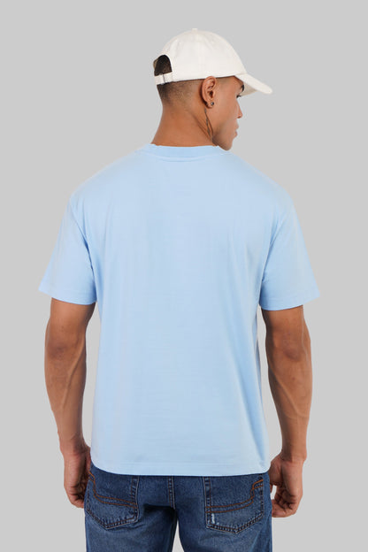Marmoris Sea Sky Blue Oversized Fit T-Shirt Men