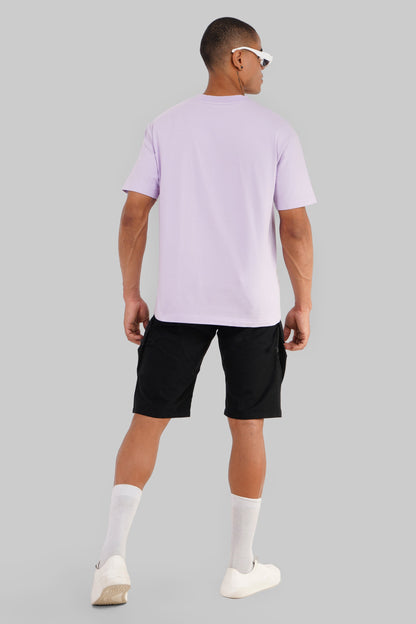 Enjoy Now Lavender Oversized Fit T-Shirt Men