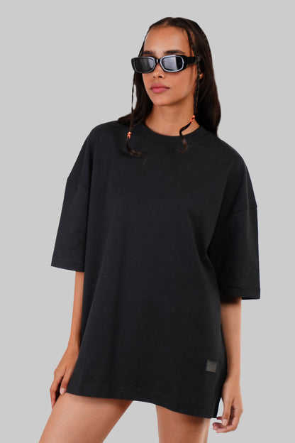 Mystic Cat Lady Black Baggy Fit T-Shirt Women