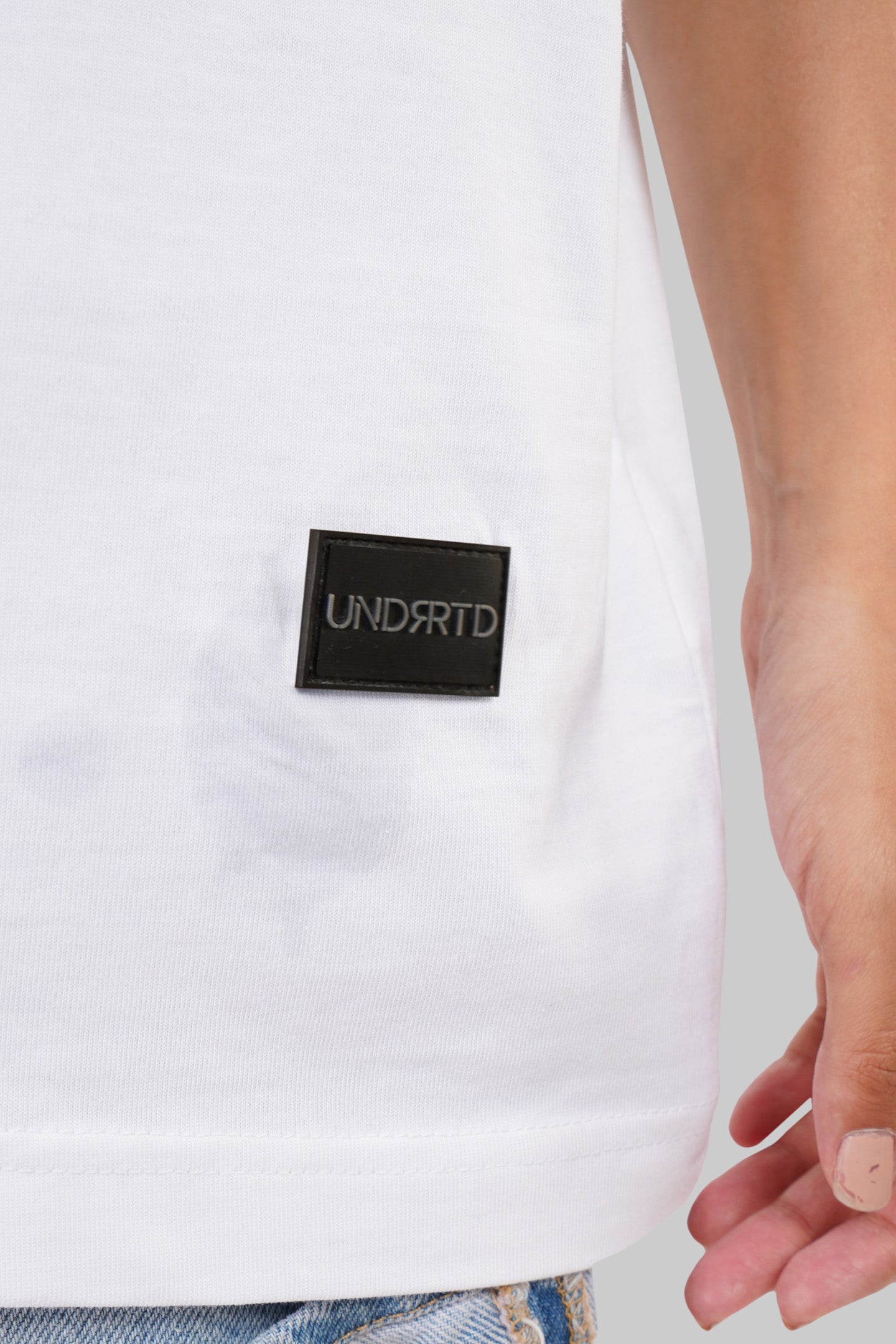Be Positive Typographic White Baggy Fit T-Shirt Women