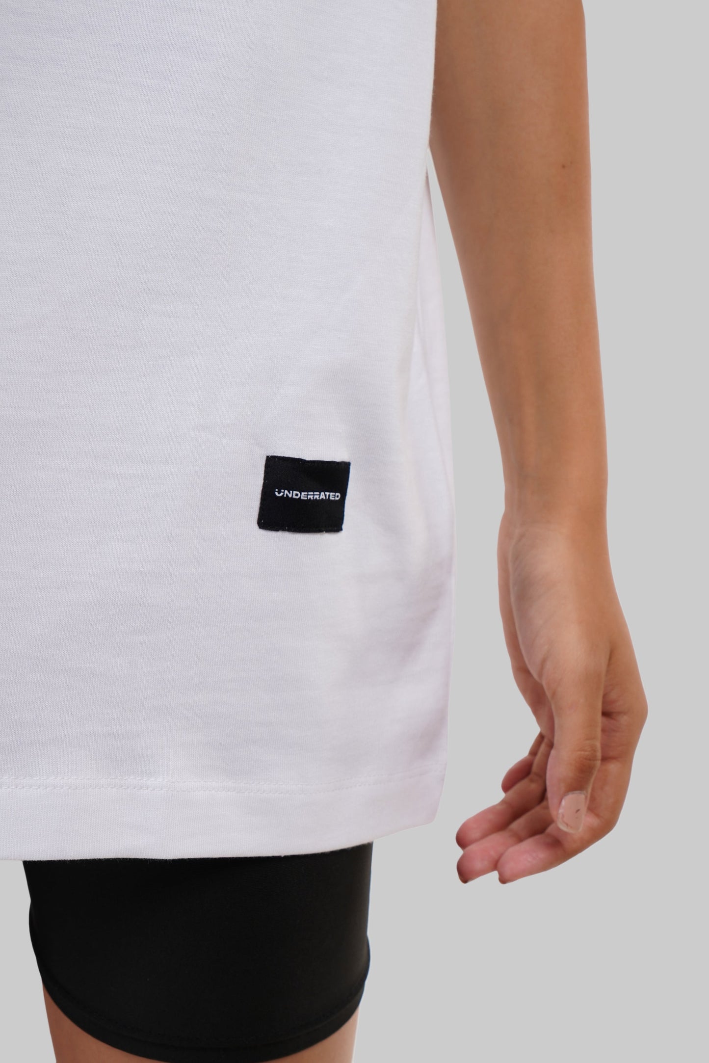 To The Moon Rocket White Oversized Fit T-Shirt Women
