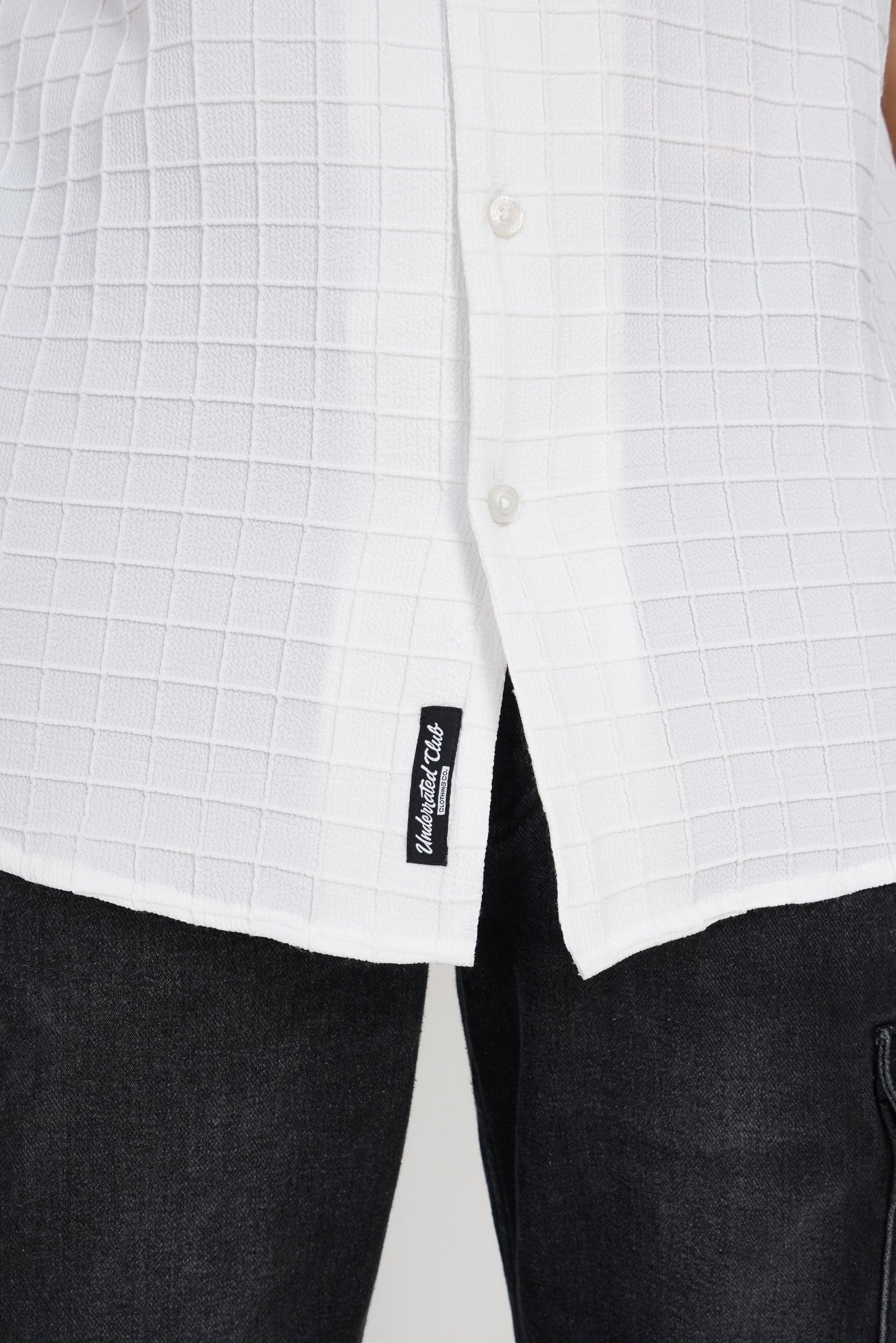 White Textured Shirt