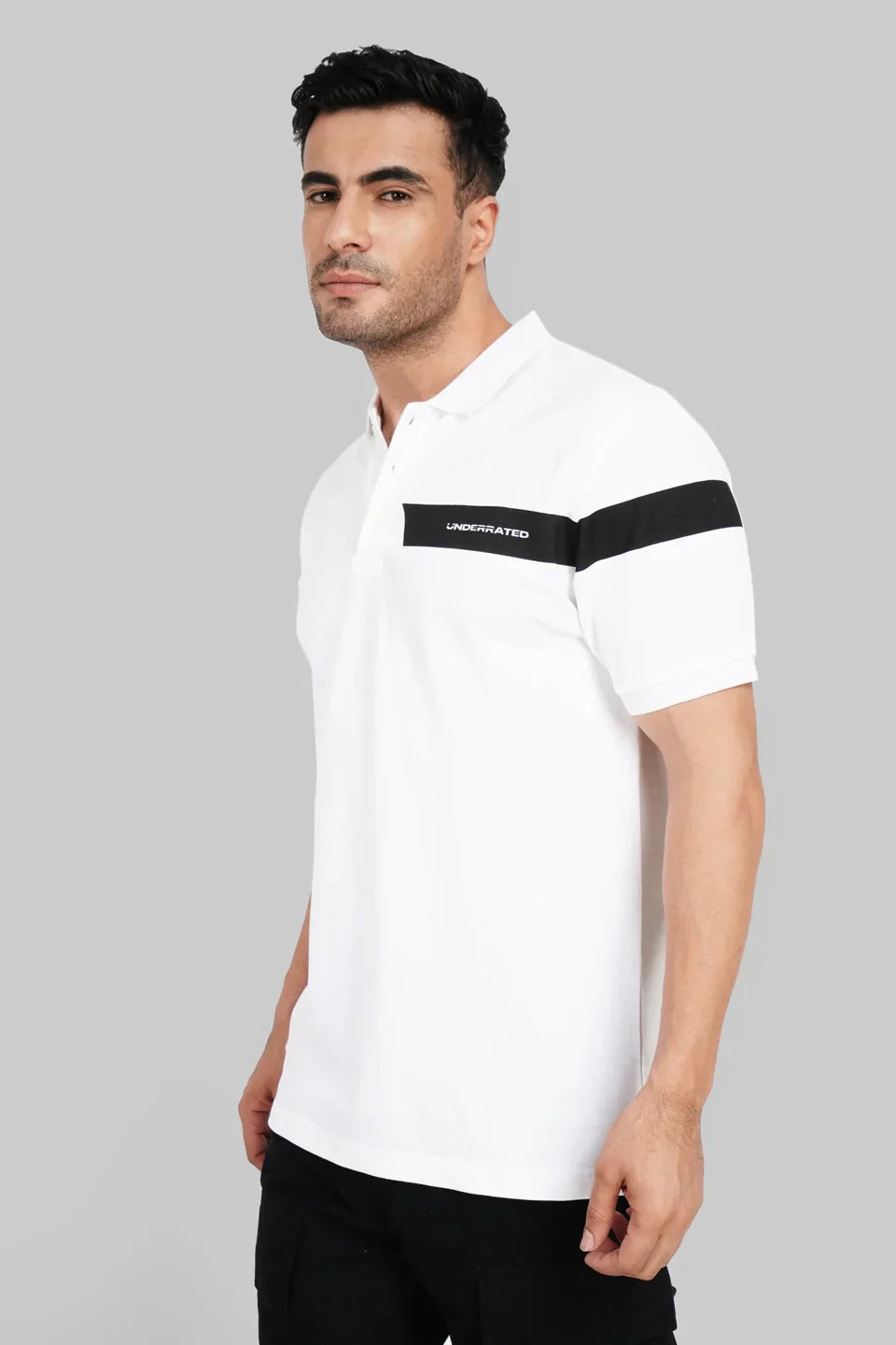 Pack of 2 Men's Polo T-shirt combo - Navy/White