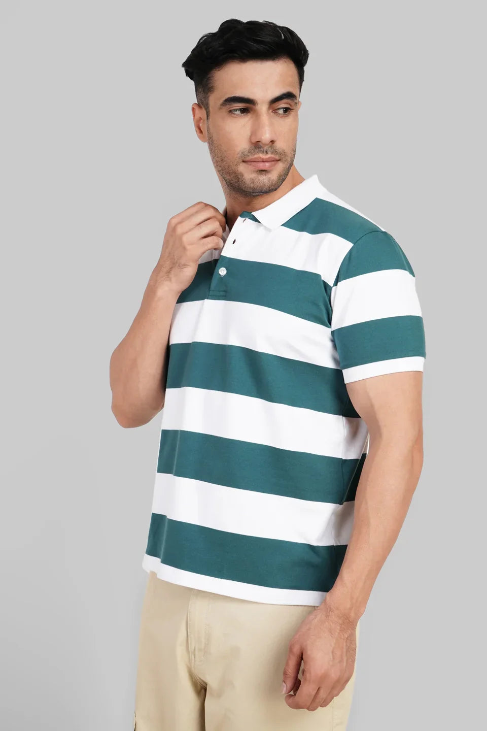 Pack of 2 Rugby Polo T-shirt combo - Green /Maroon