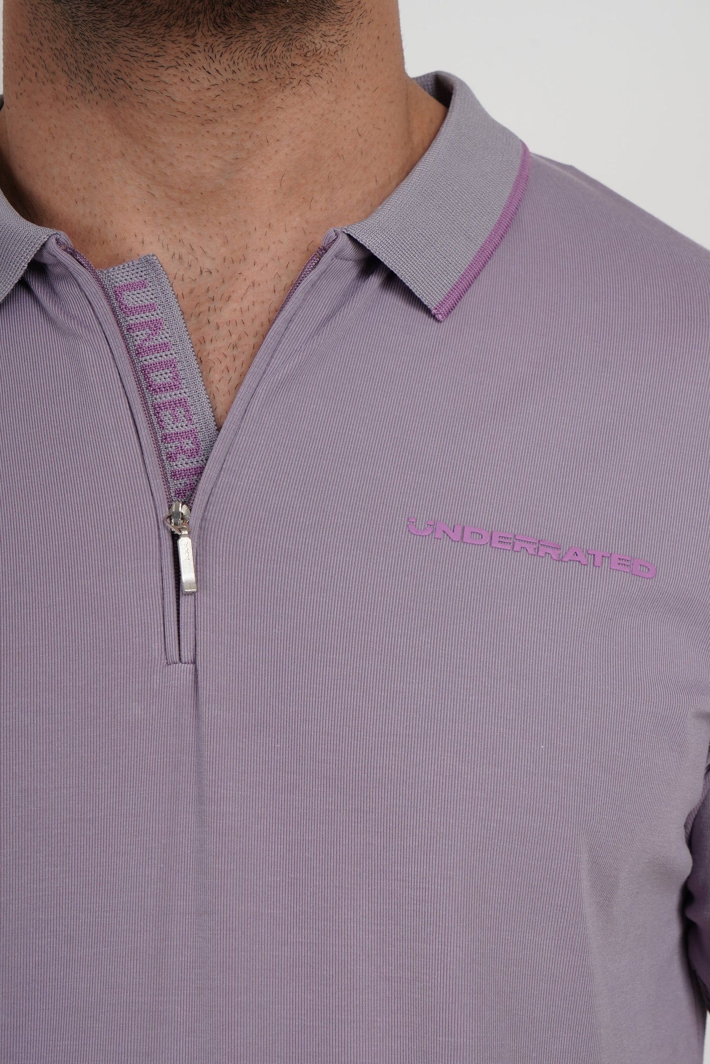 Men's Polo Neck T-shirt Combo - Pack of 2 Solid Essentials Green and Lavender