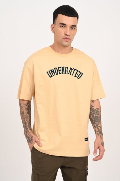 Watcher Serpent Beige Oversized Fit T-Shirt Men