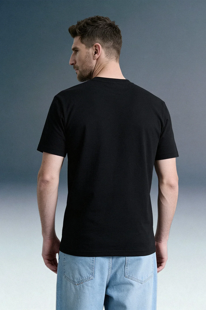 Underrated Curve Black Regular Fit T-shirt