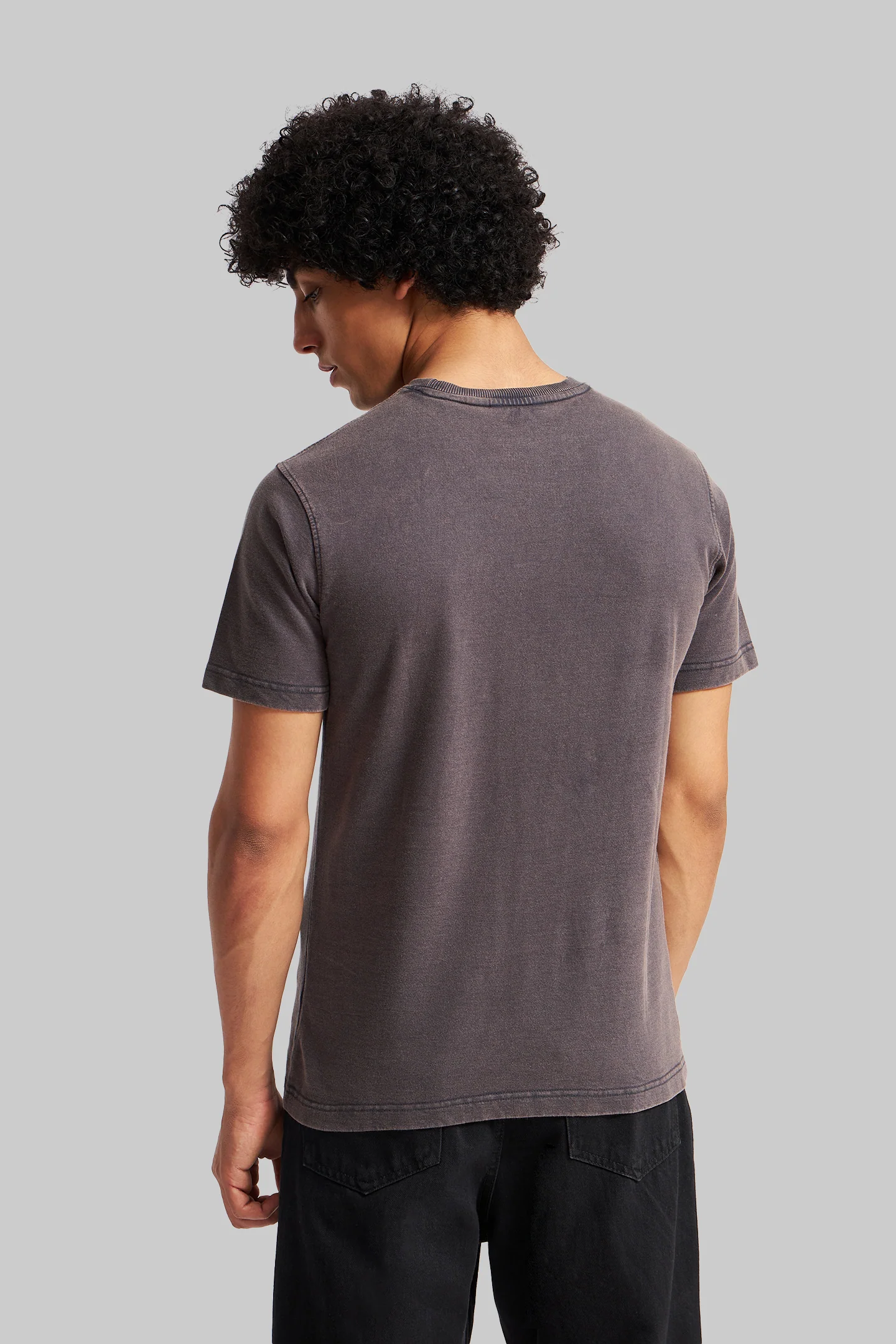 Showtime Grey Acid Washed T-Shirt Men